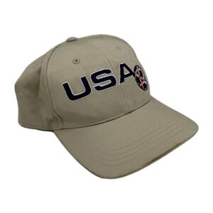 2006 USA Soccer Hat FIFA World Cup Germany Cap Beige Dad Hat Y2K Sportswear